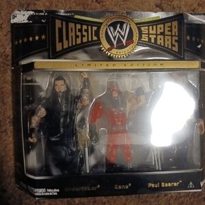 WWE classic Superstar limited edition 3 pack Undertaker Kane and Paul Bearer